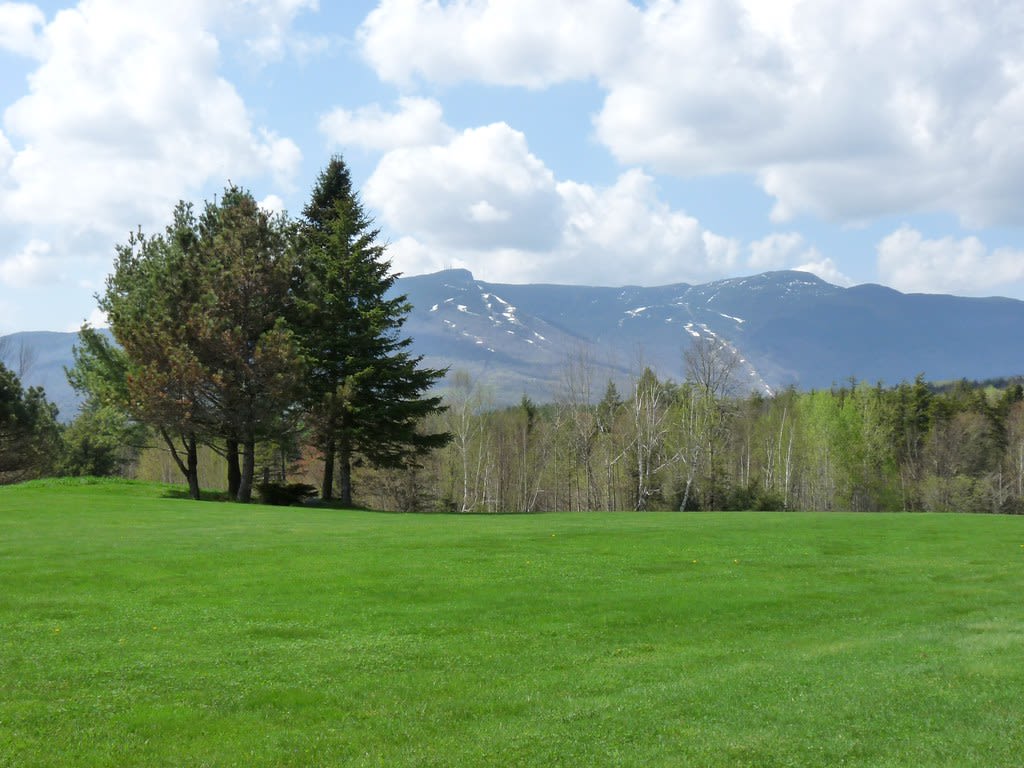 Skiing landscape in Lamoille County, Vermont