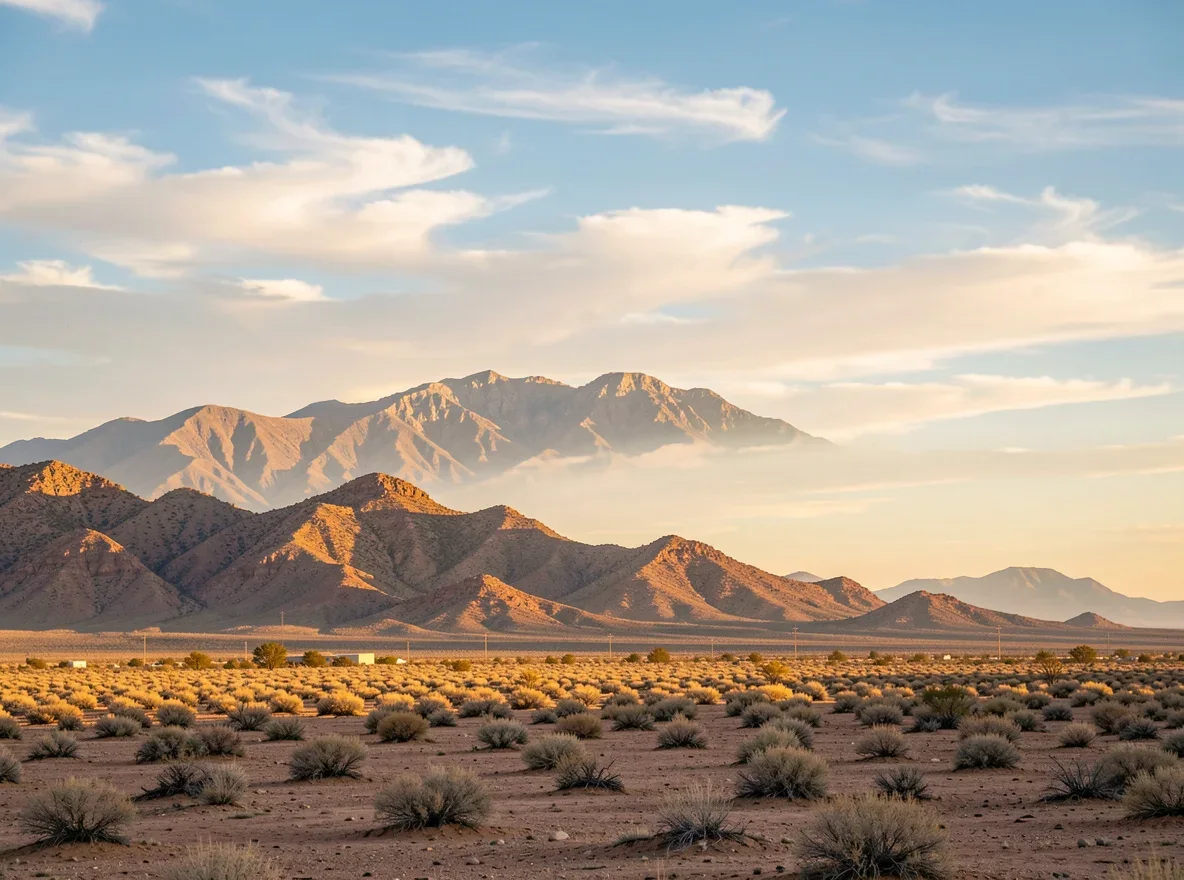 Desert mountain landscape in El Paso