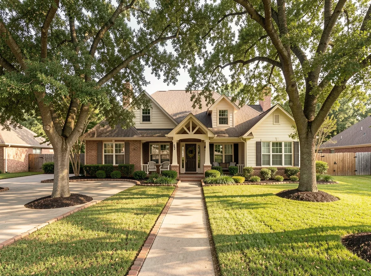 Character-filled home exterior in Bryan