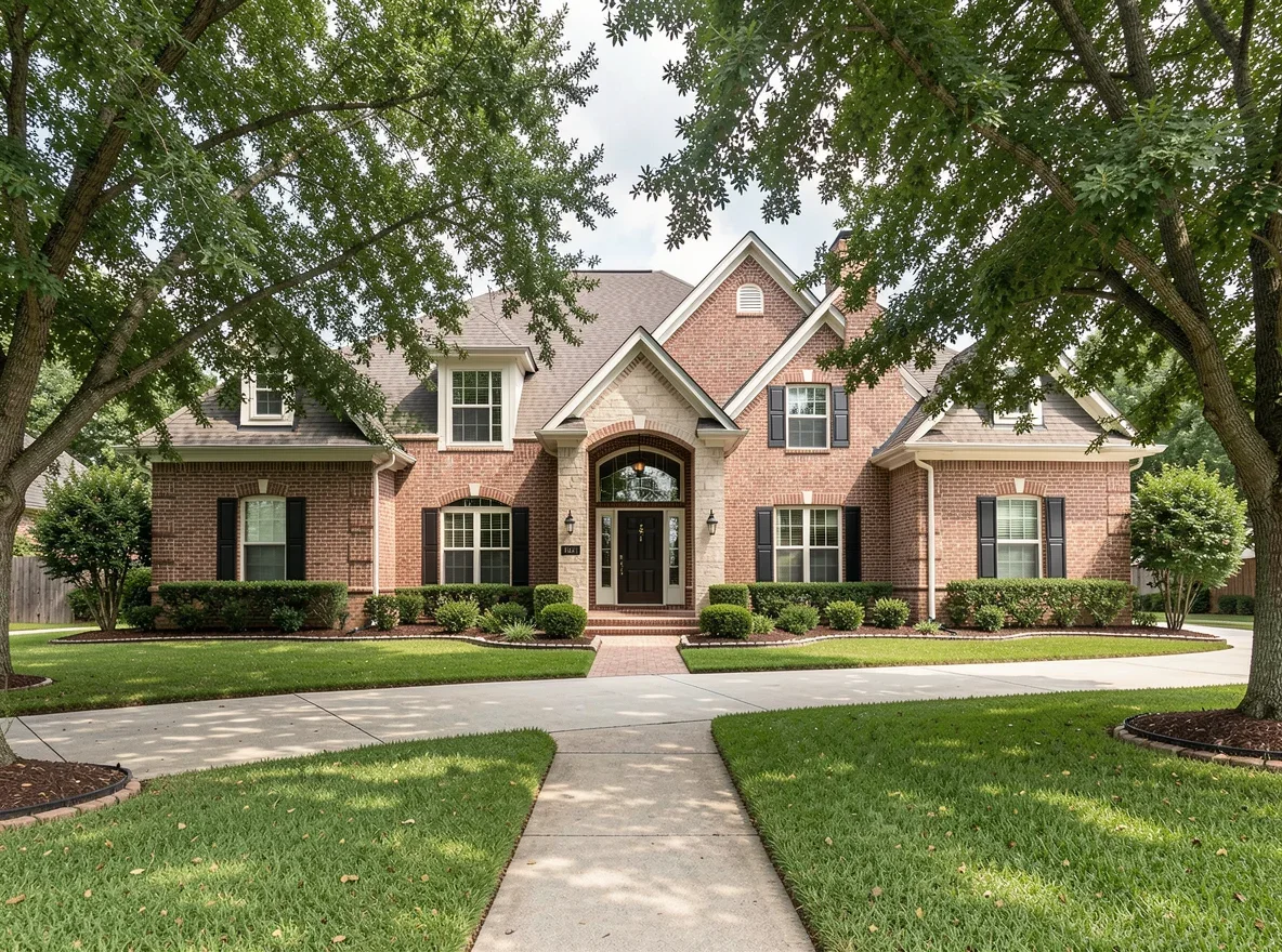 Home exterior in a College Station neighborhood
