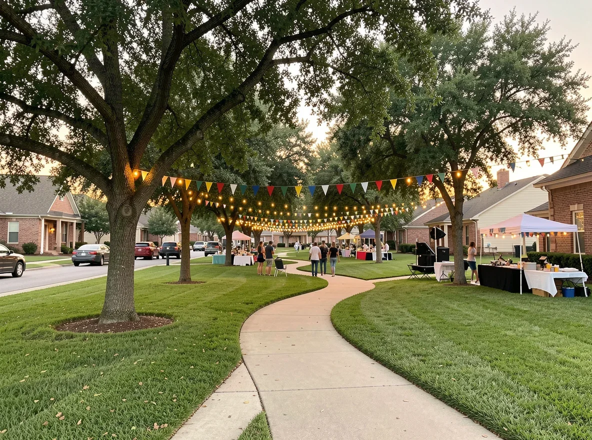 Neighborhood community setting in College Station