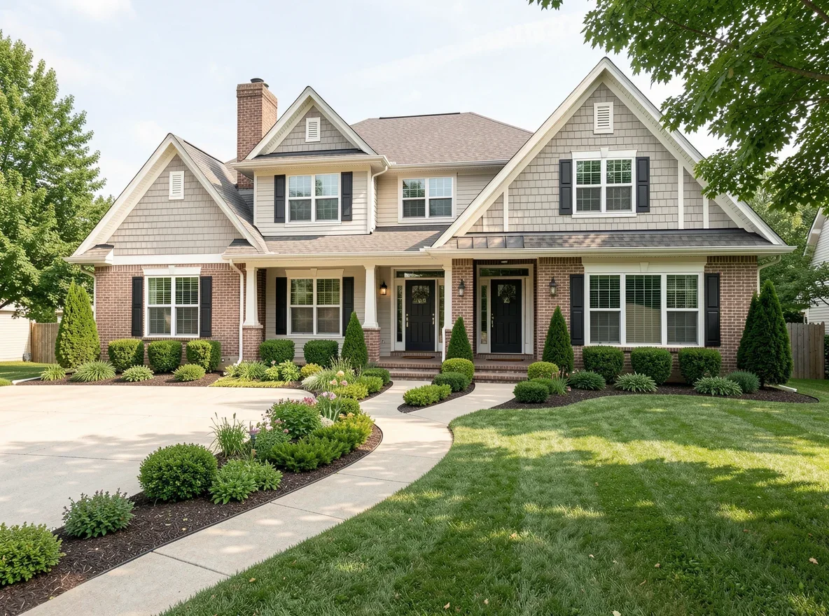 Suburban home exterior in Washington
