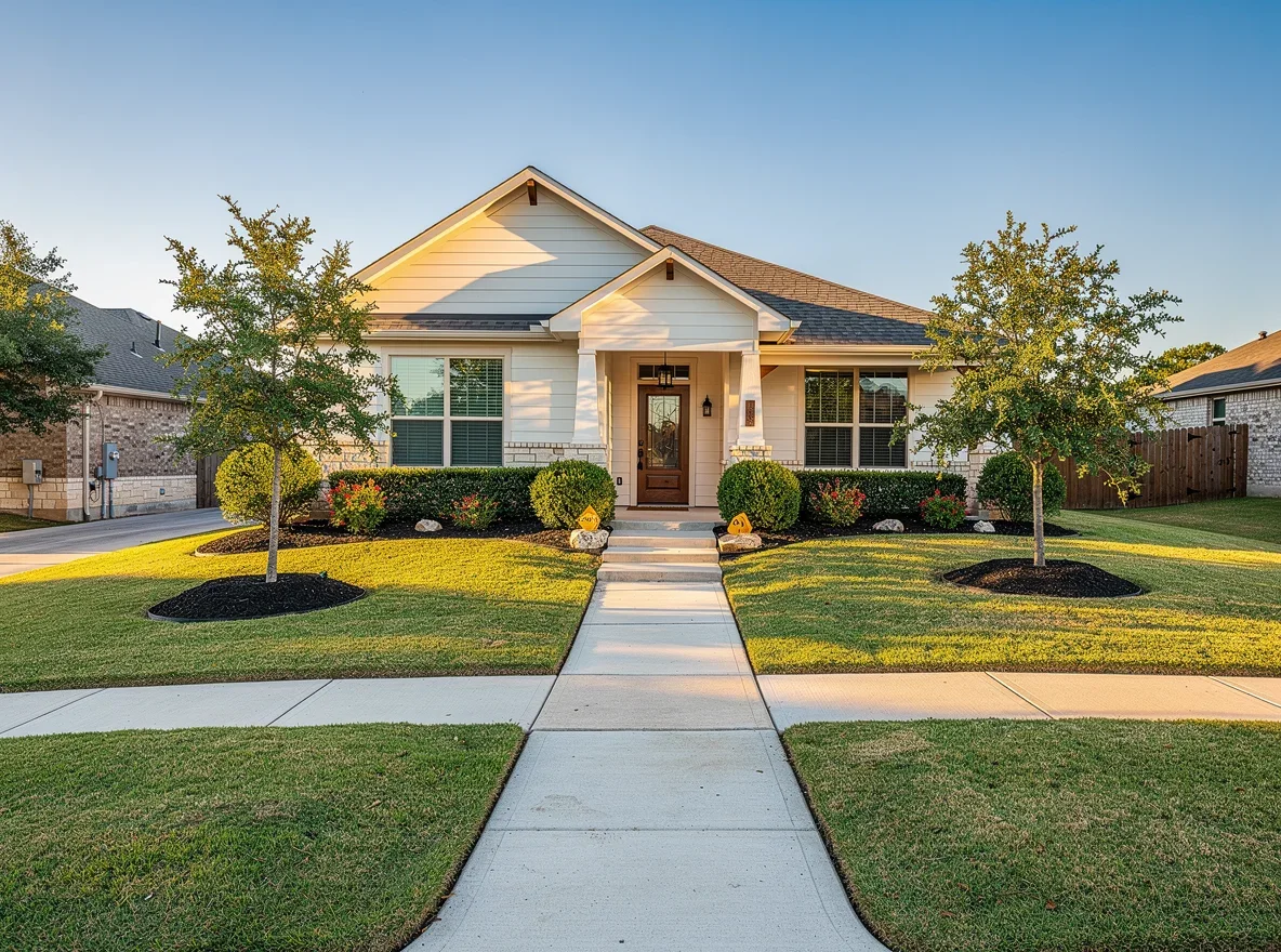Fresh, inviting curb appeal at a San Antonio home