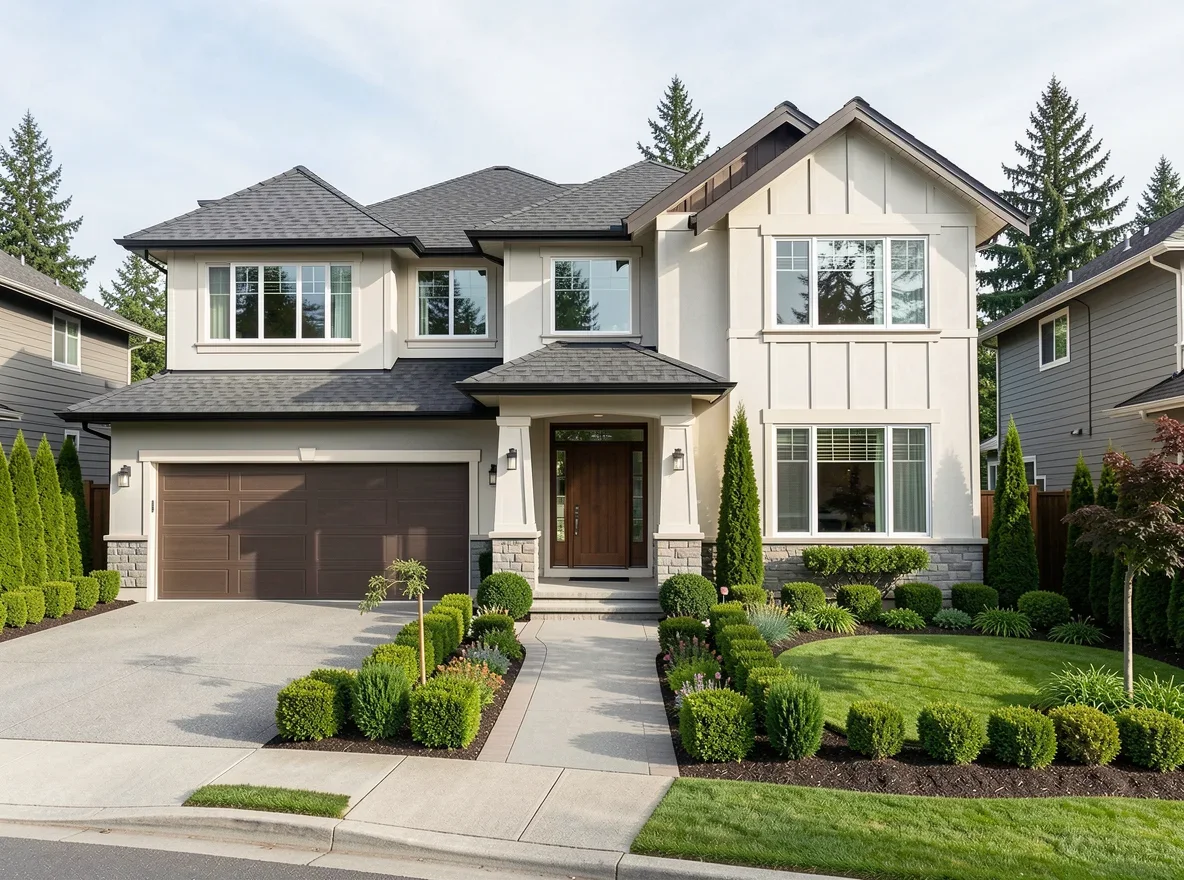 Luxury home exterior in Seattle