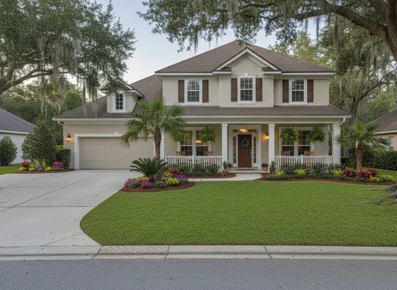 Curb appeal of a Jacksonville single-family home