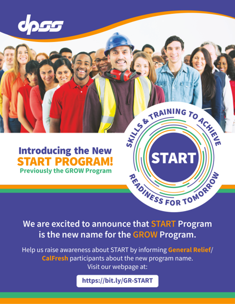 Start Program for achieving skills and training for tomorrow, previously known as the GROWN Program