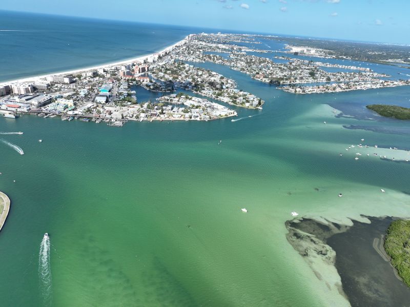Drone shot of Treasure Island