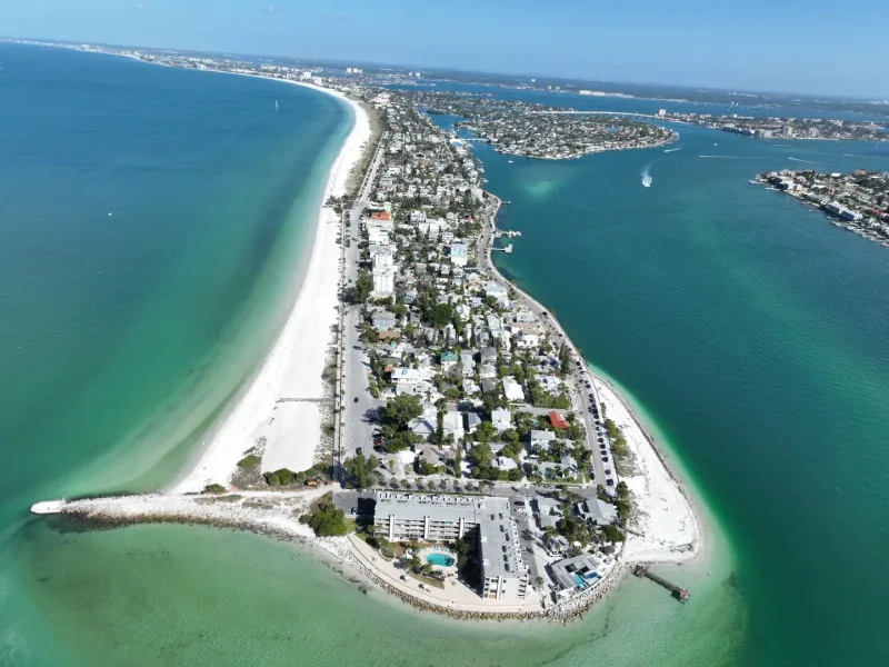 Pass a grill beach Drone photo - Pass a grill beach St Pete