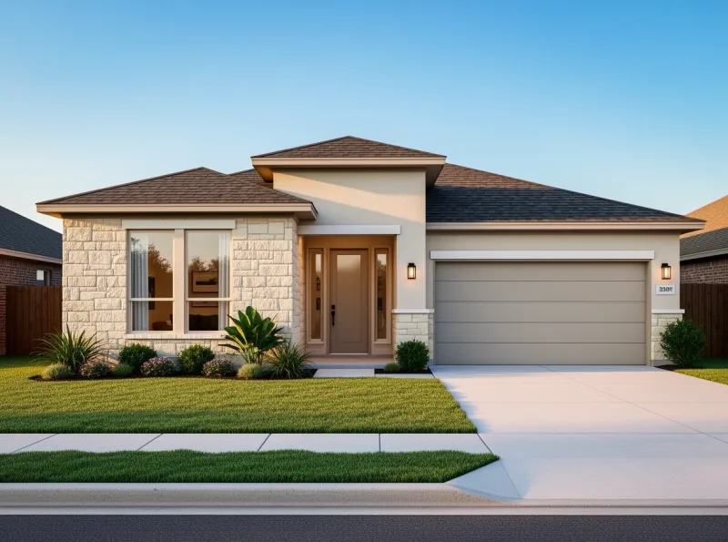 Modern home exterior in San Antonio