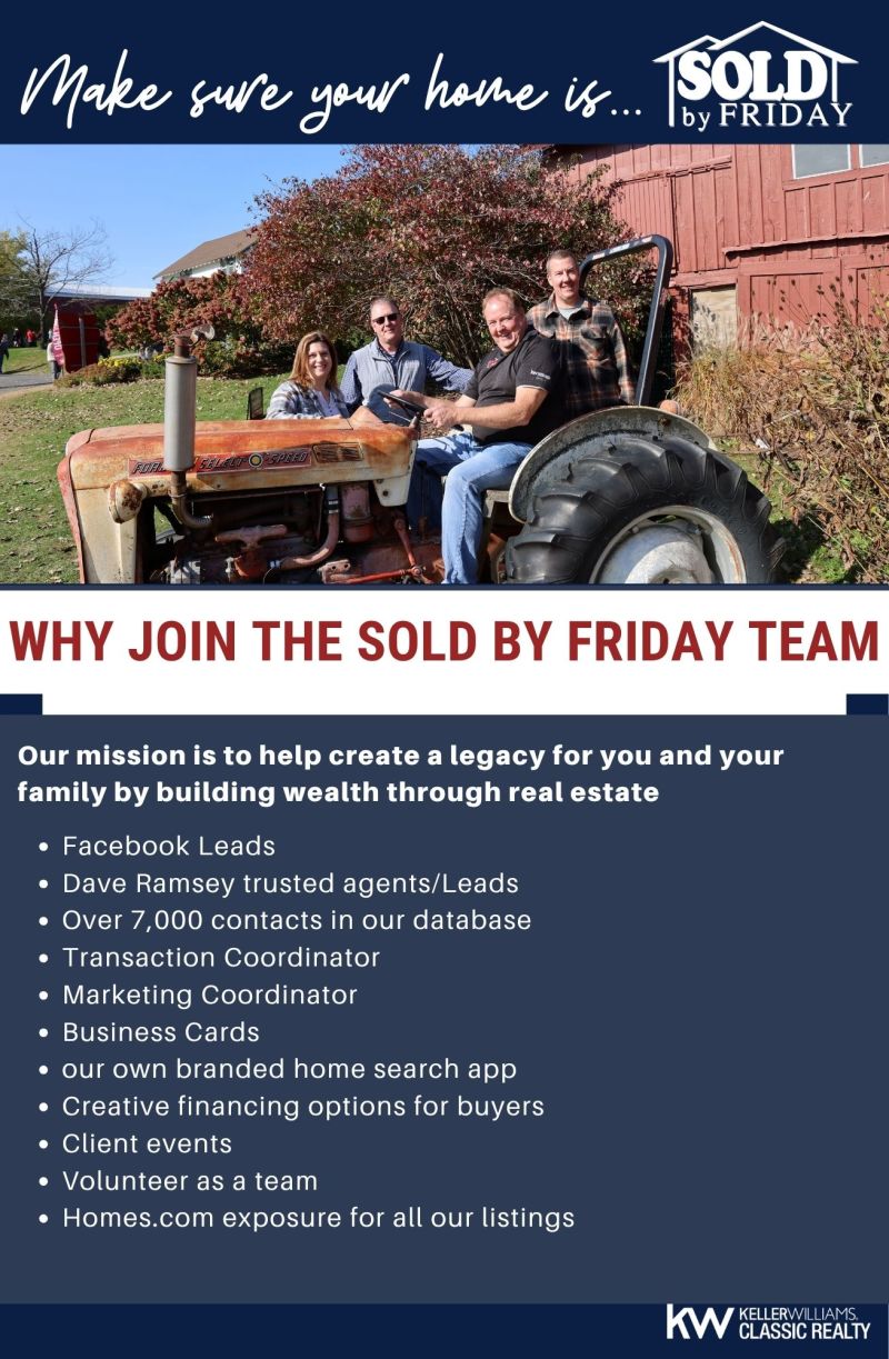 Join the sold by Friday team