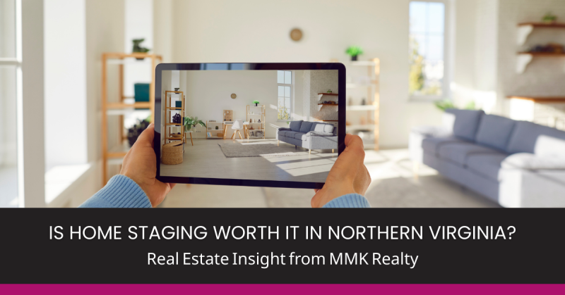 Home staging example in Loudoun County VA highlighting modern decor