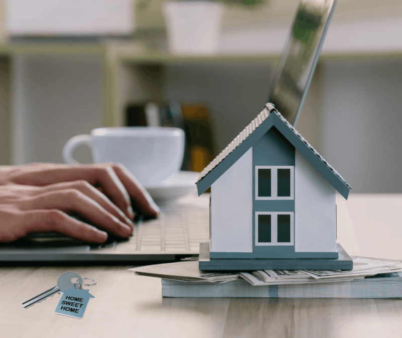 Digital marketing strategy for home selling campaign displayed on laptop and mobile devices by Northern Virginia real estate brokerage MMK Realty