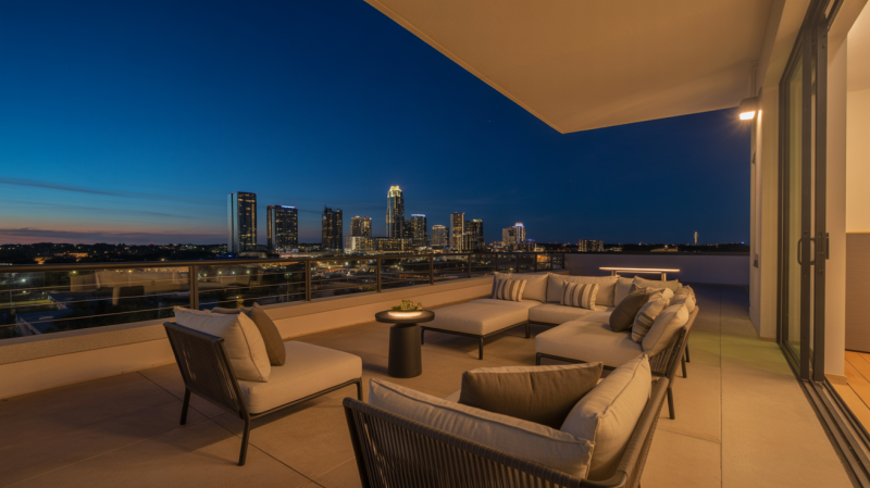 Austin Skyline Condo Balcony