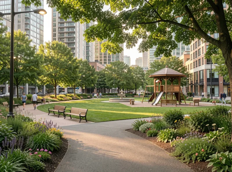 Neighborhood park and public space near Downtown Seattle