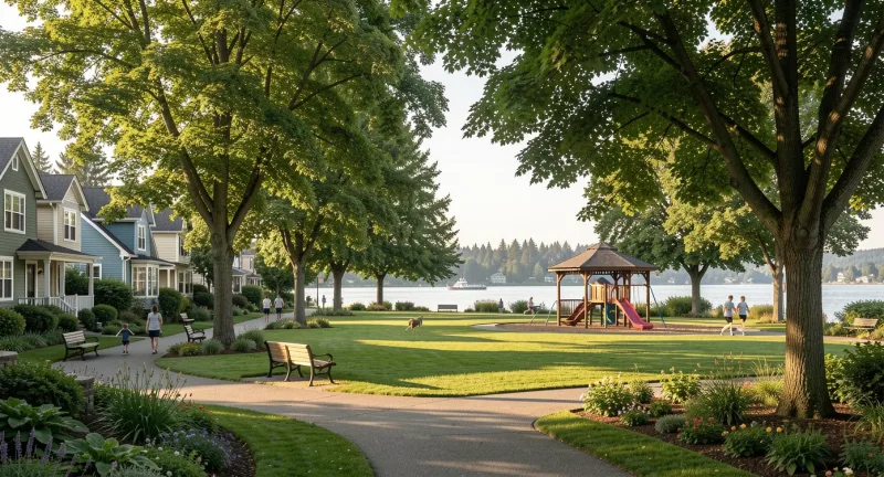 Lake Union shoreline recreation near Wallingford