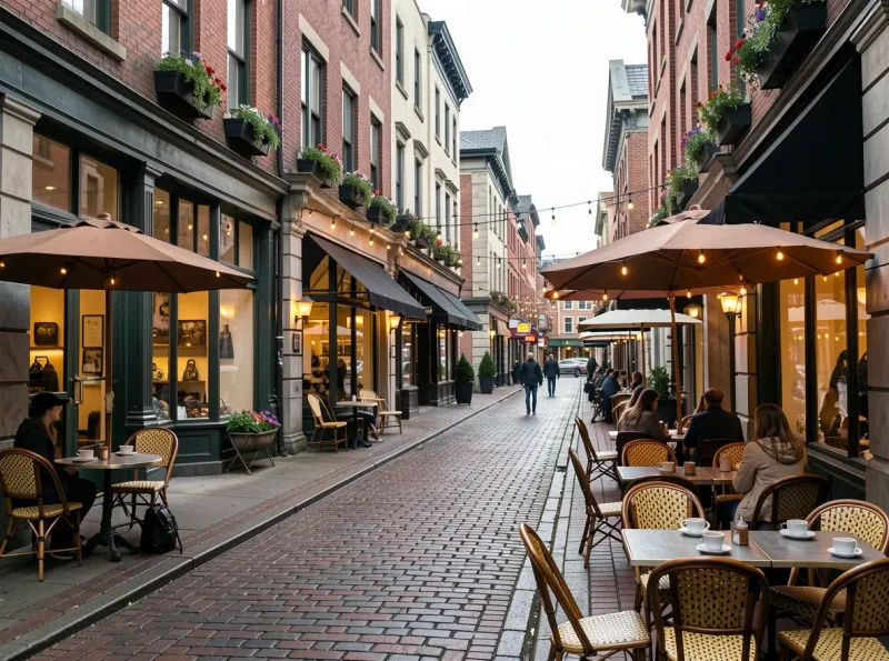 Capitol Hill retail corridor with cafes and classic Seattle character