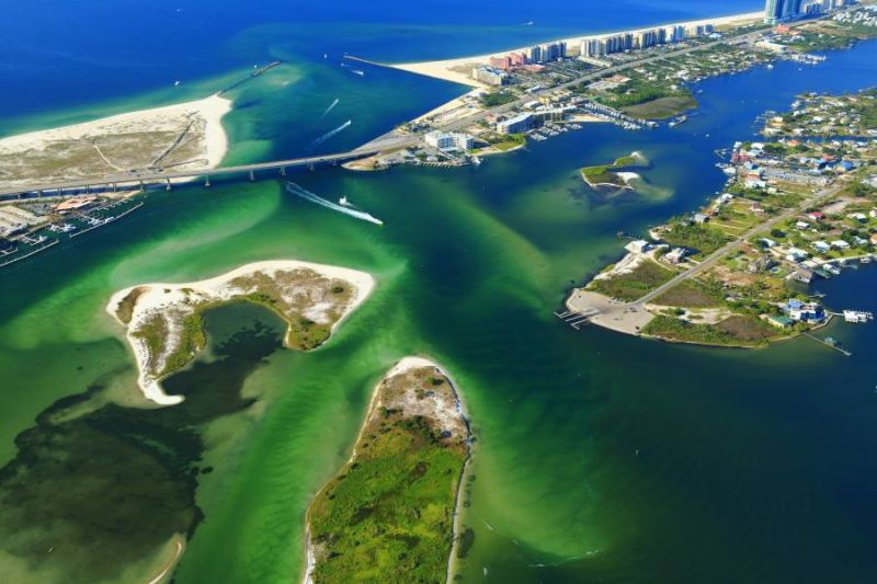 Orange Beach Helicopter Aerial
