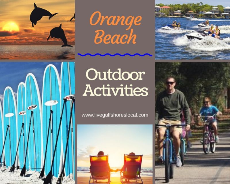 Orange Beach Outdoor Activities Collage