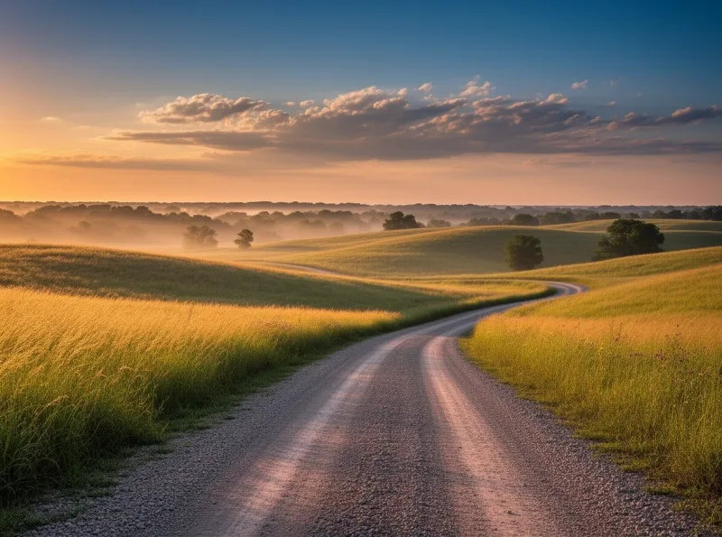 Open prairie landscape near Burlingame, Kansas