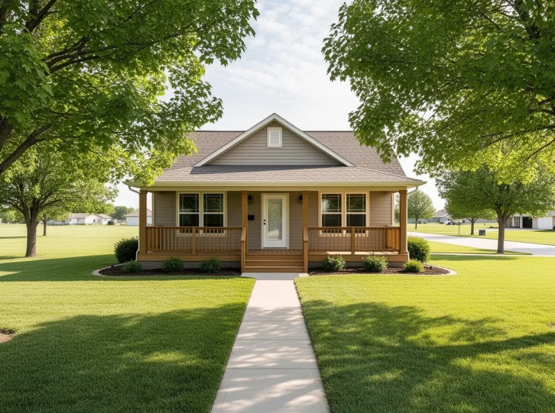 Home with porch and large yard in Carbondale, Kansas