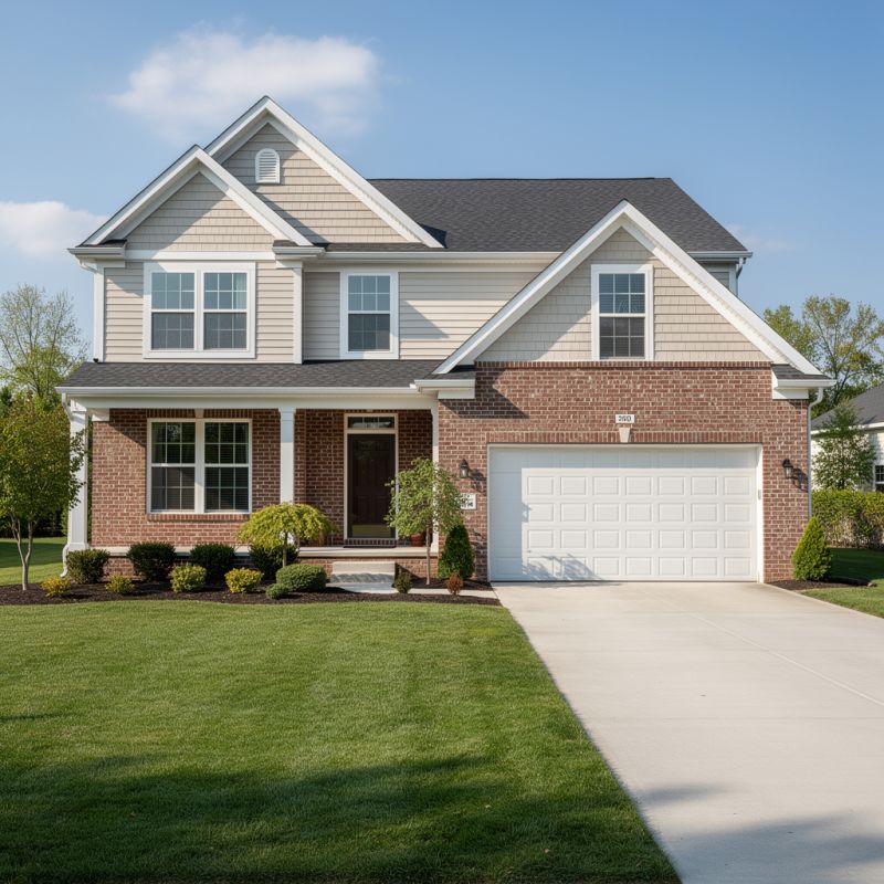 Attractive suburban home exterior in Marlton, New Jersey