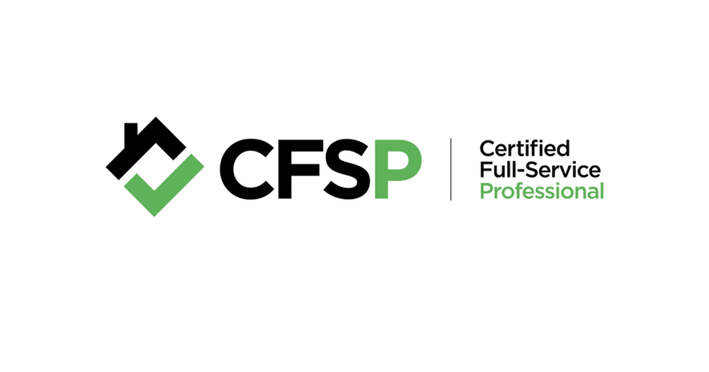 <p>Certified Full-Service Professional (CFSP)</p> inception-app-prod/NTcyYzYwNzYtNGM1Ni00YjMwLWIwYWQtNWI3MjA2OWUxYTkw/content/2025/02/0f255e81e1a0f4dadacc2a62e86a9771c632b8b4.jpg