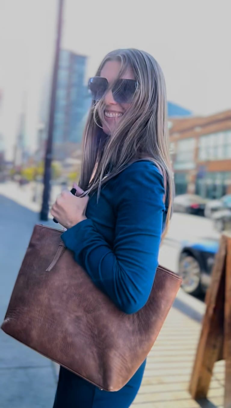Steavy Carter confidently strolling in a blue dress — calm, stylish, and authentic.