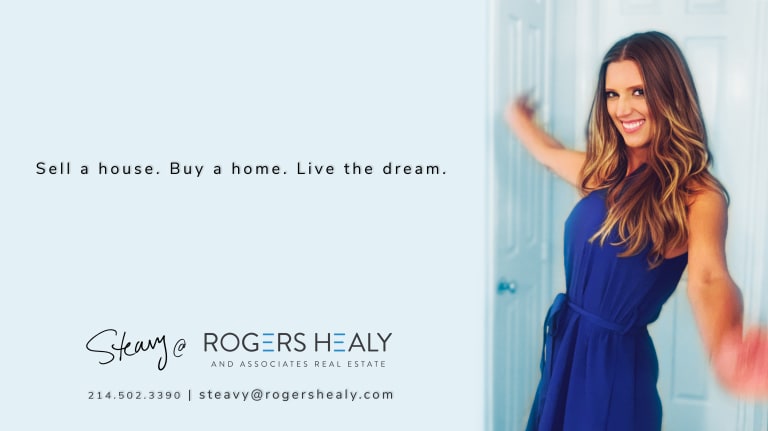 Branding banner image of Steavy Carter with the message: 'Sell a house, buy a home, live the dream' — professional real estate branding asset.