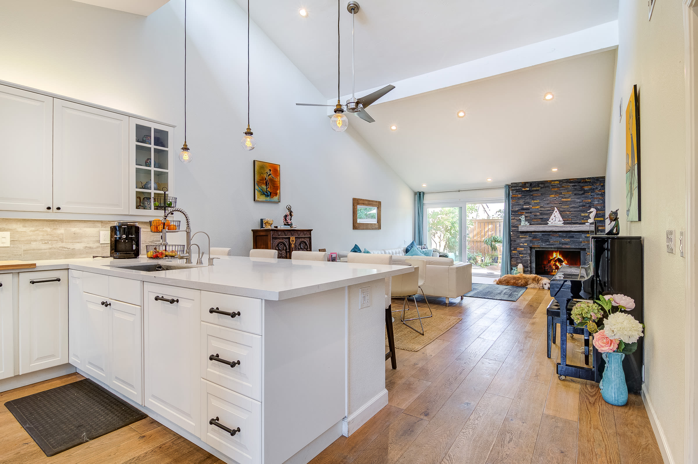 Plan A - Kitchen and Living Room