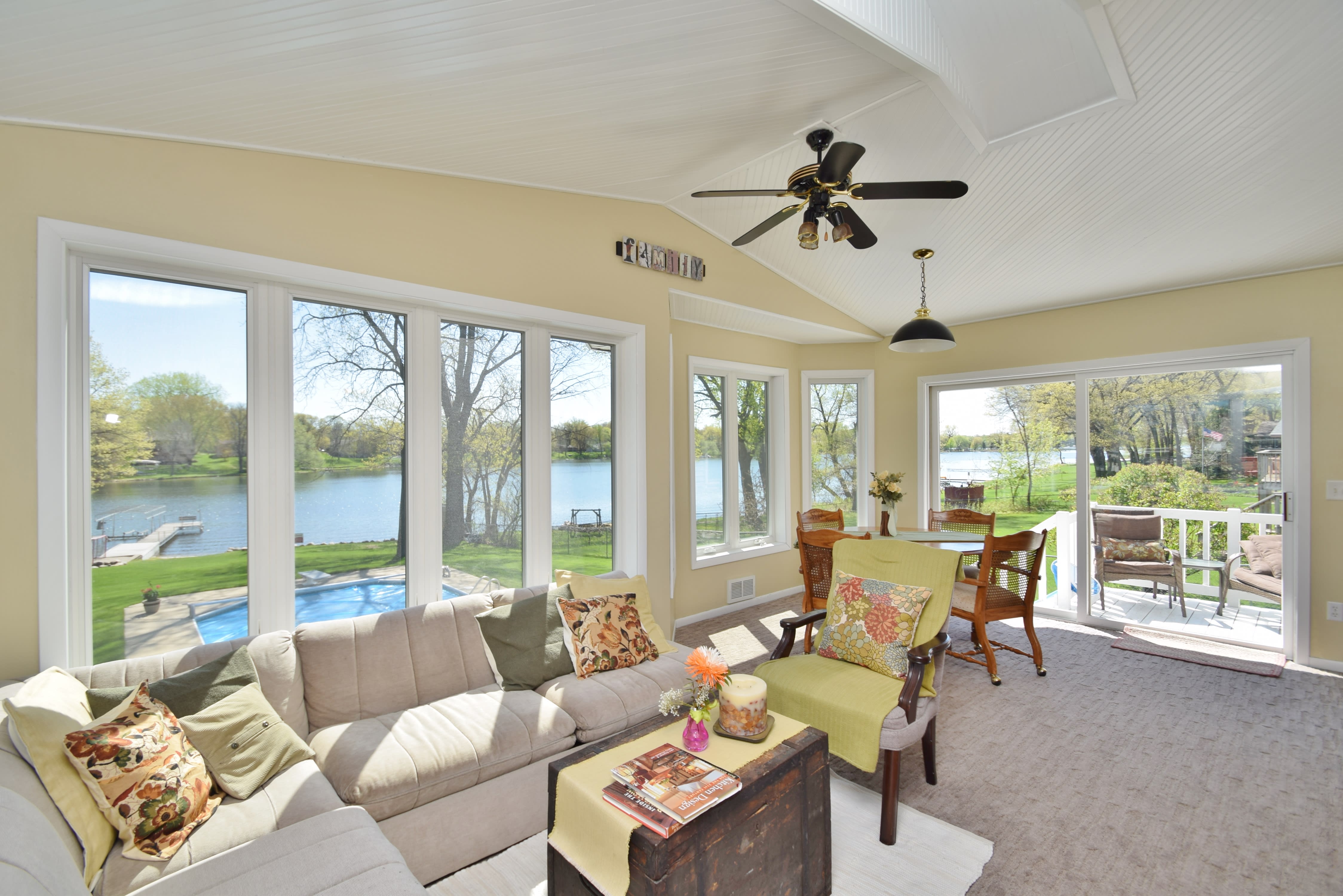 Home looking out over Crooked Lake in Andover