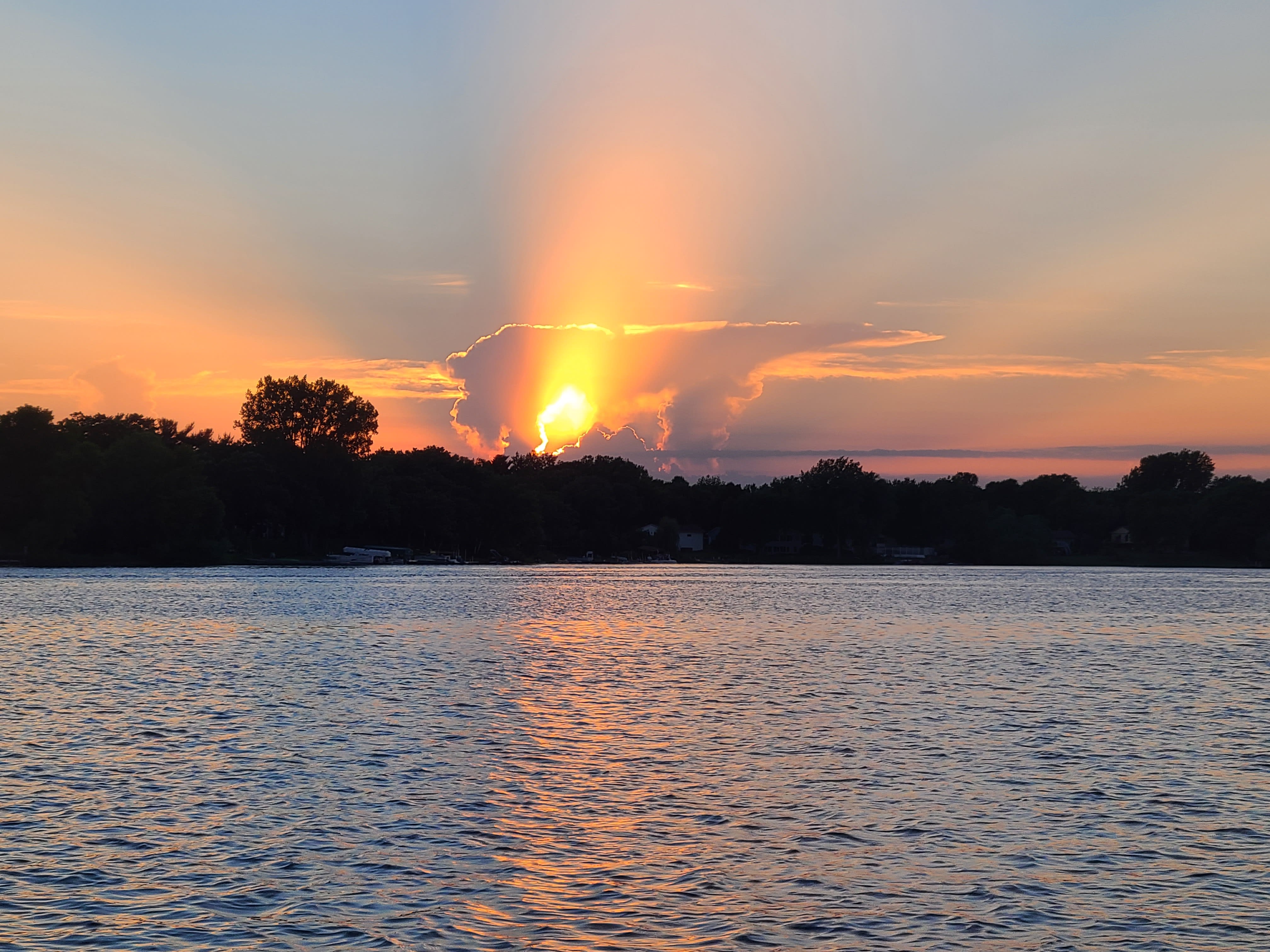 Thunderhead lake sunset