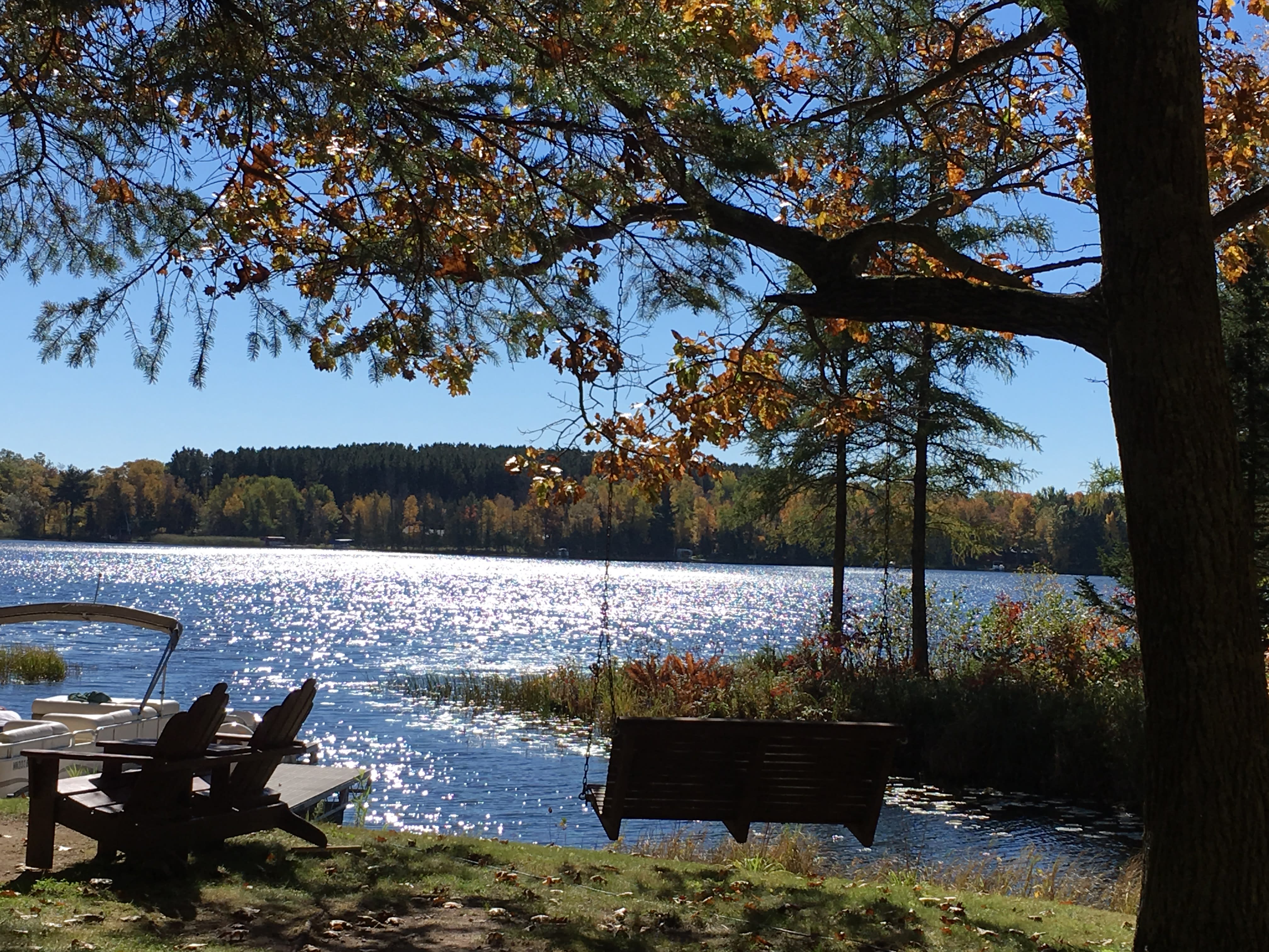 A place to relax viewing Sugar Lake