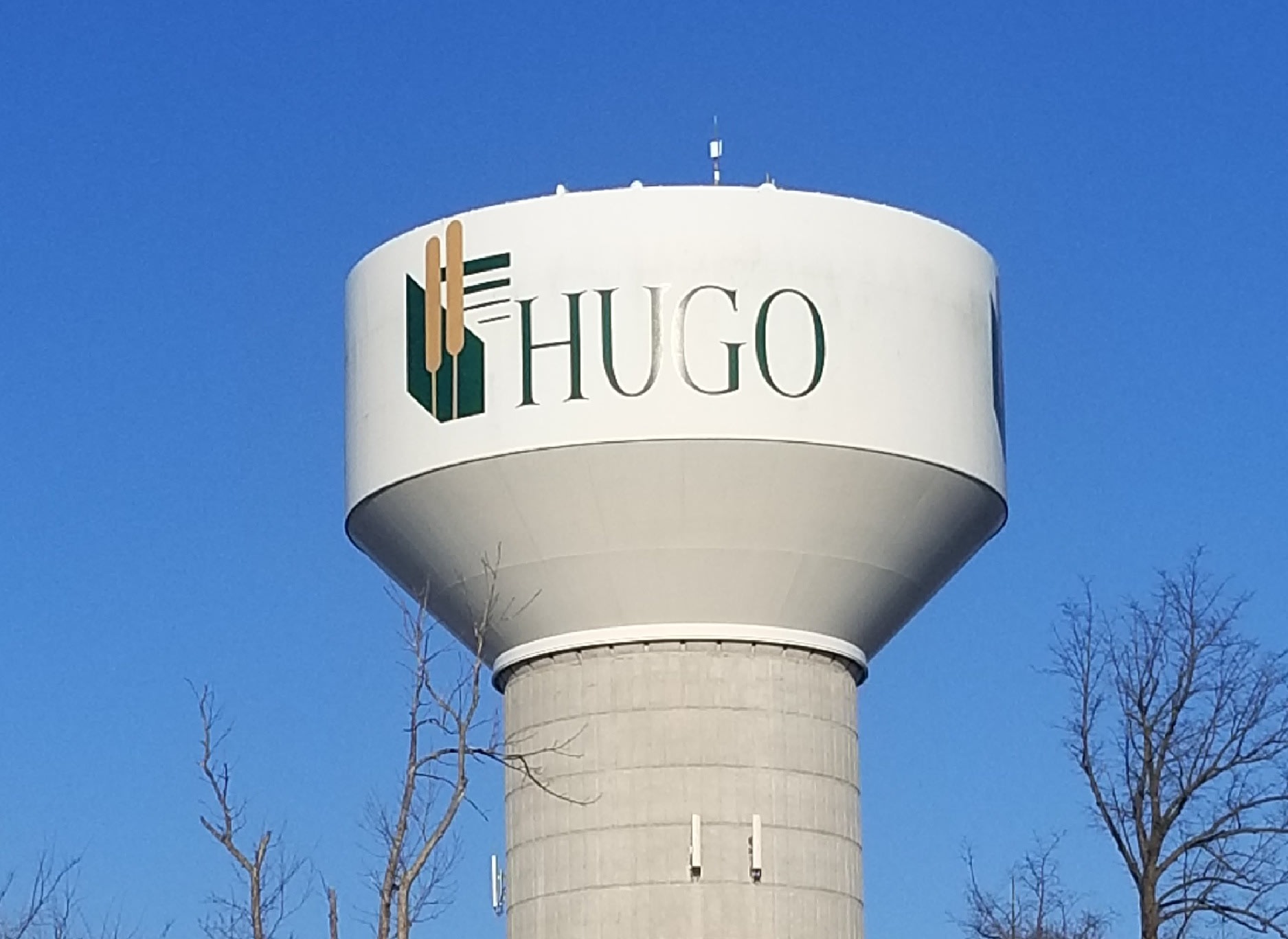 Hugo Water tower