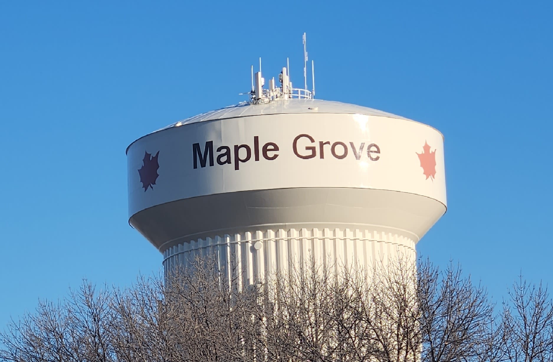 Maple Grove water tower