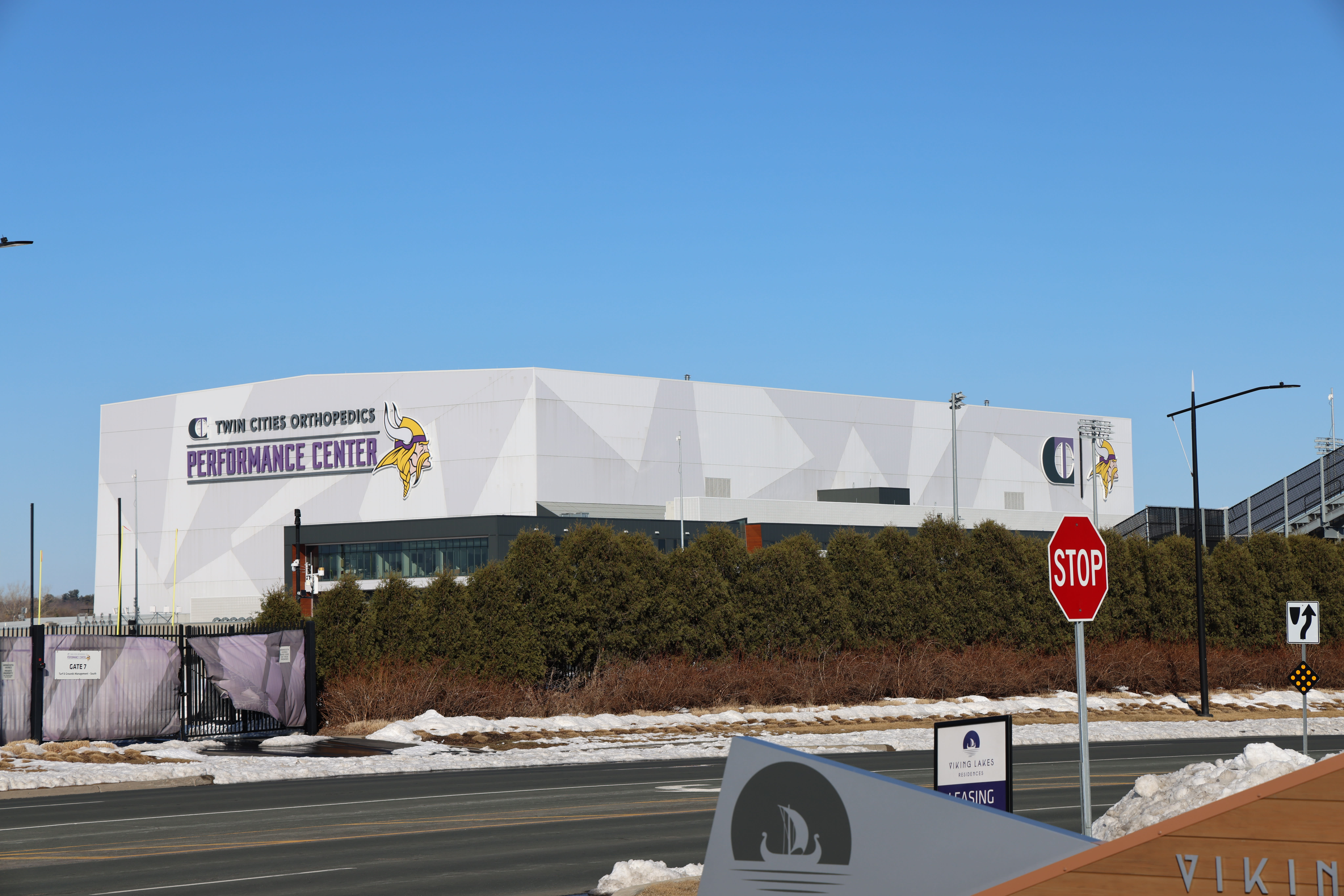 Vikings training center in Eagan