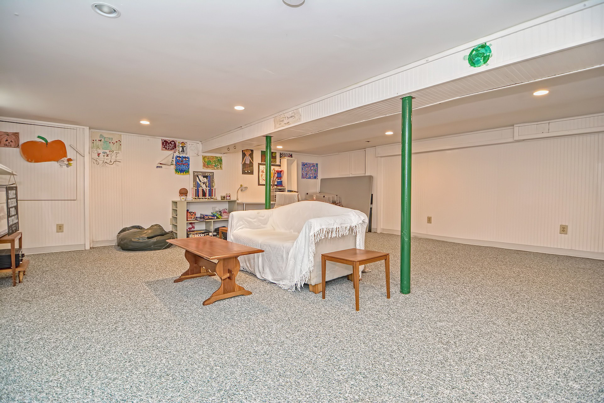 partial finished basement