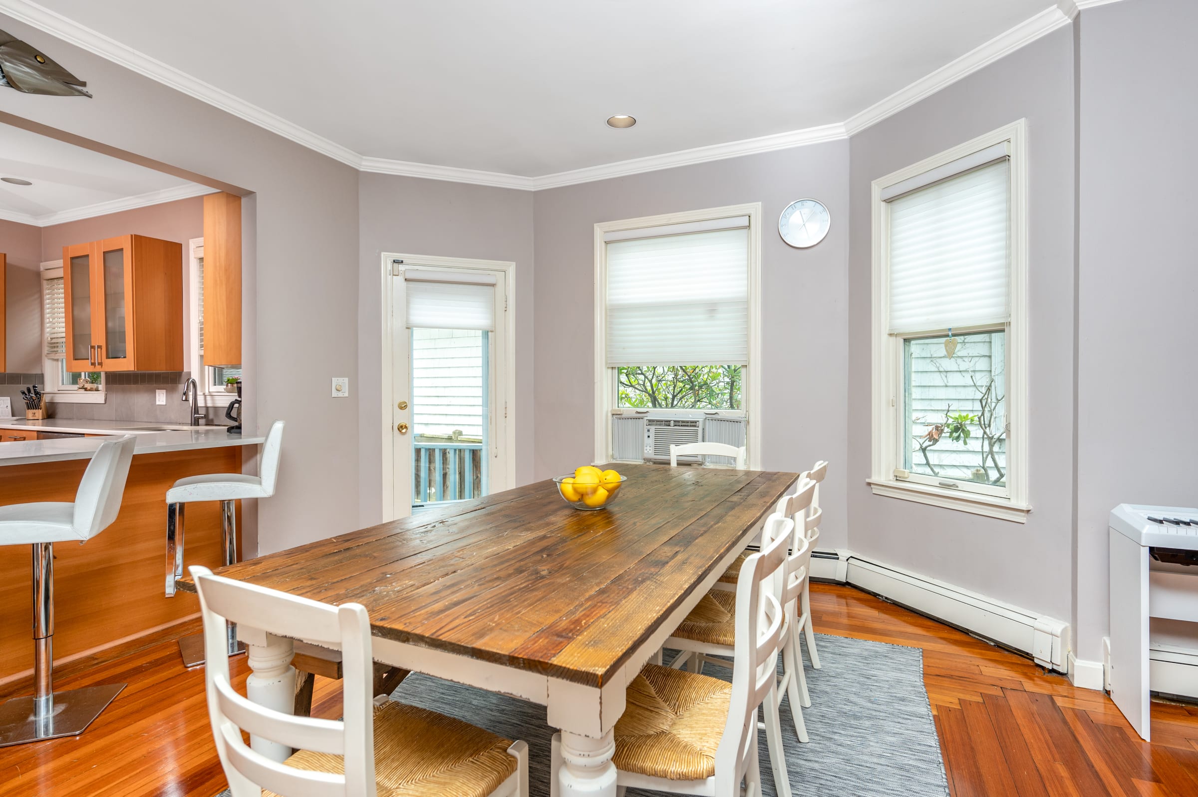 SOLD! 150 Walnut Street Unit 1 in Brookline dining area
