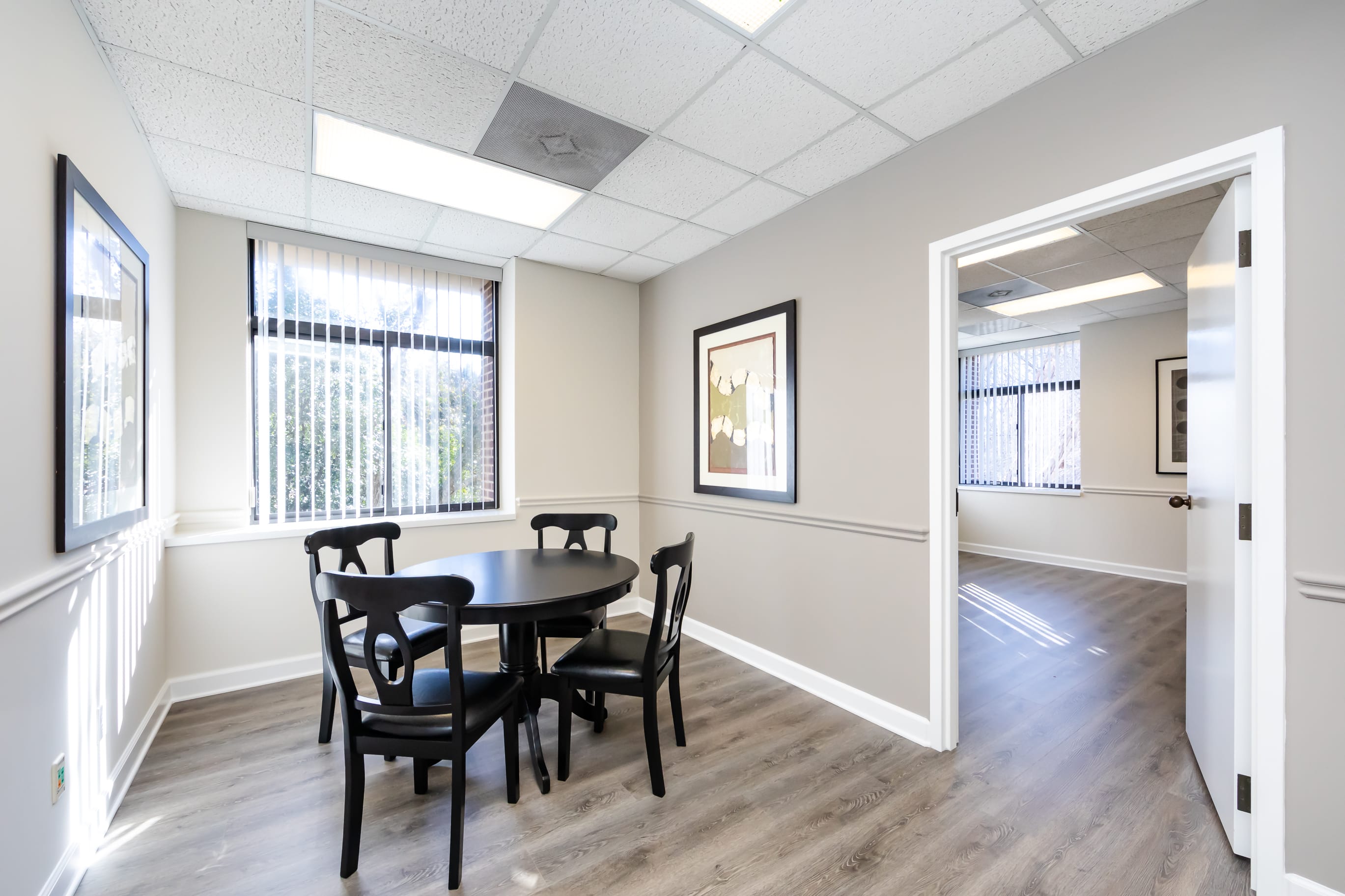 Well lit Alcove with view into Suite A