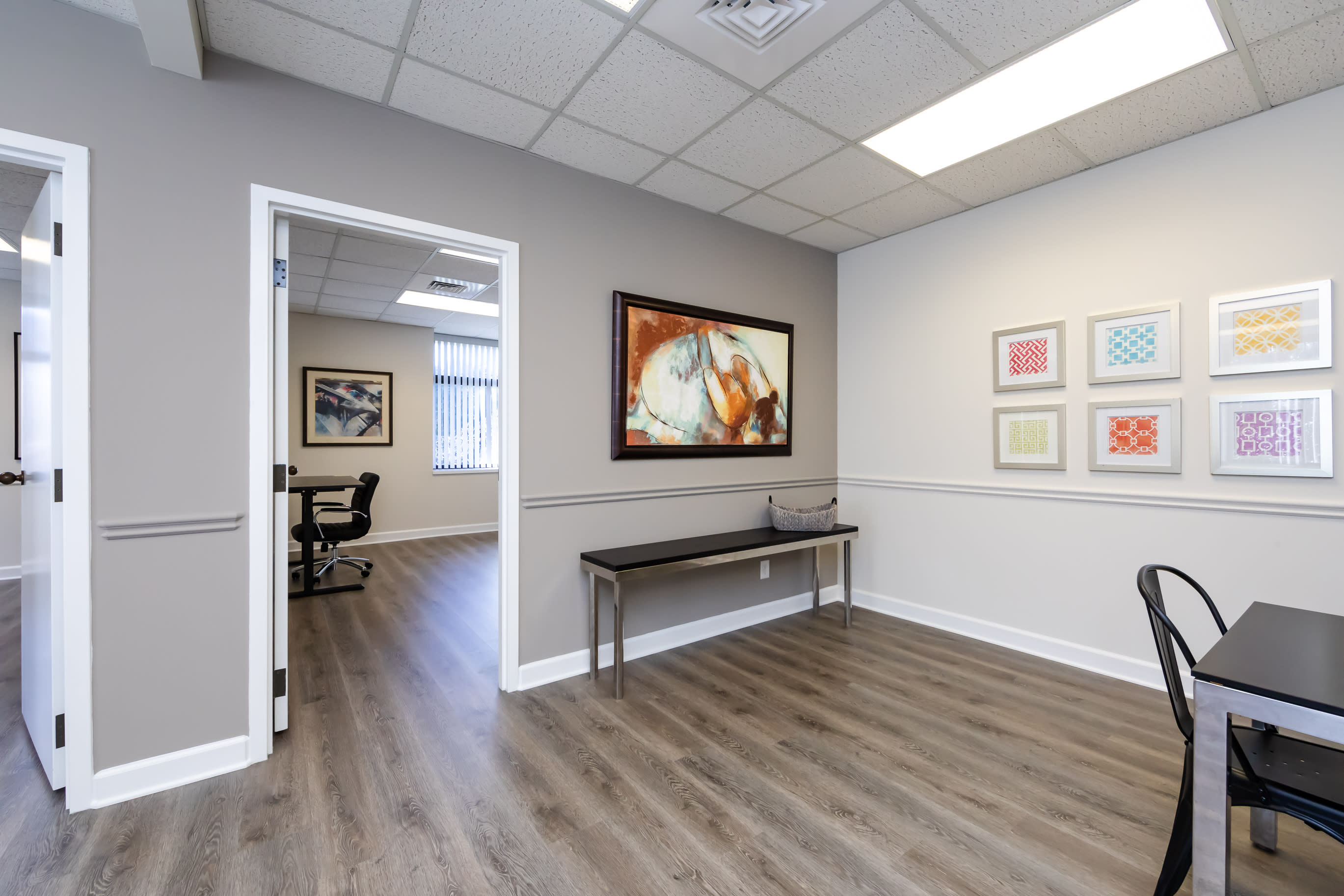 View from conference room into Suite B