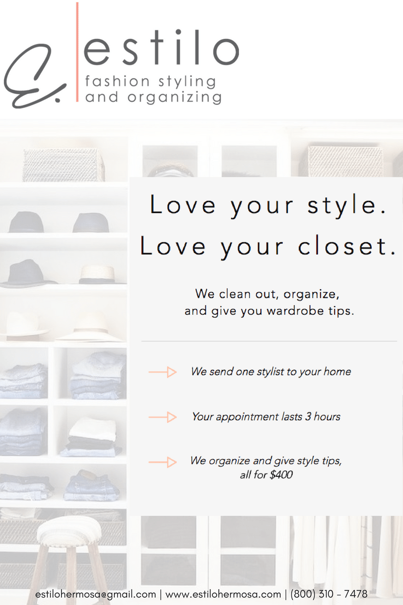 Closet Organization | Fashion Styling inception-app-prod/YjlmNmQzMjktNGM2Zi00ZmNkLTg4NGUtYmUyNDViZWQ5ZDMz/content/2017/09/Estilo Pic.png