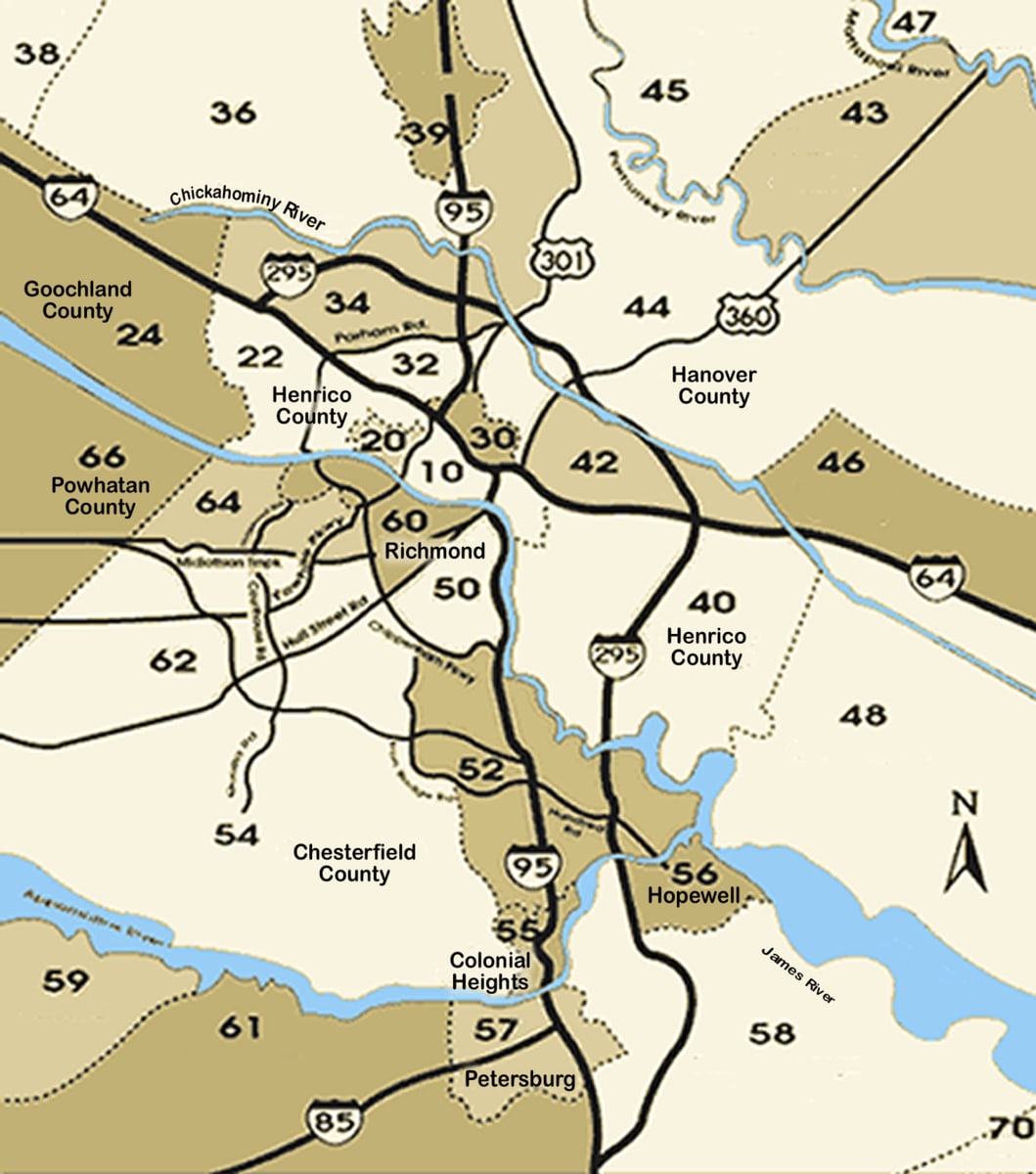 Mls Zone Map For The Richmond Area The Harton Team