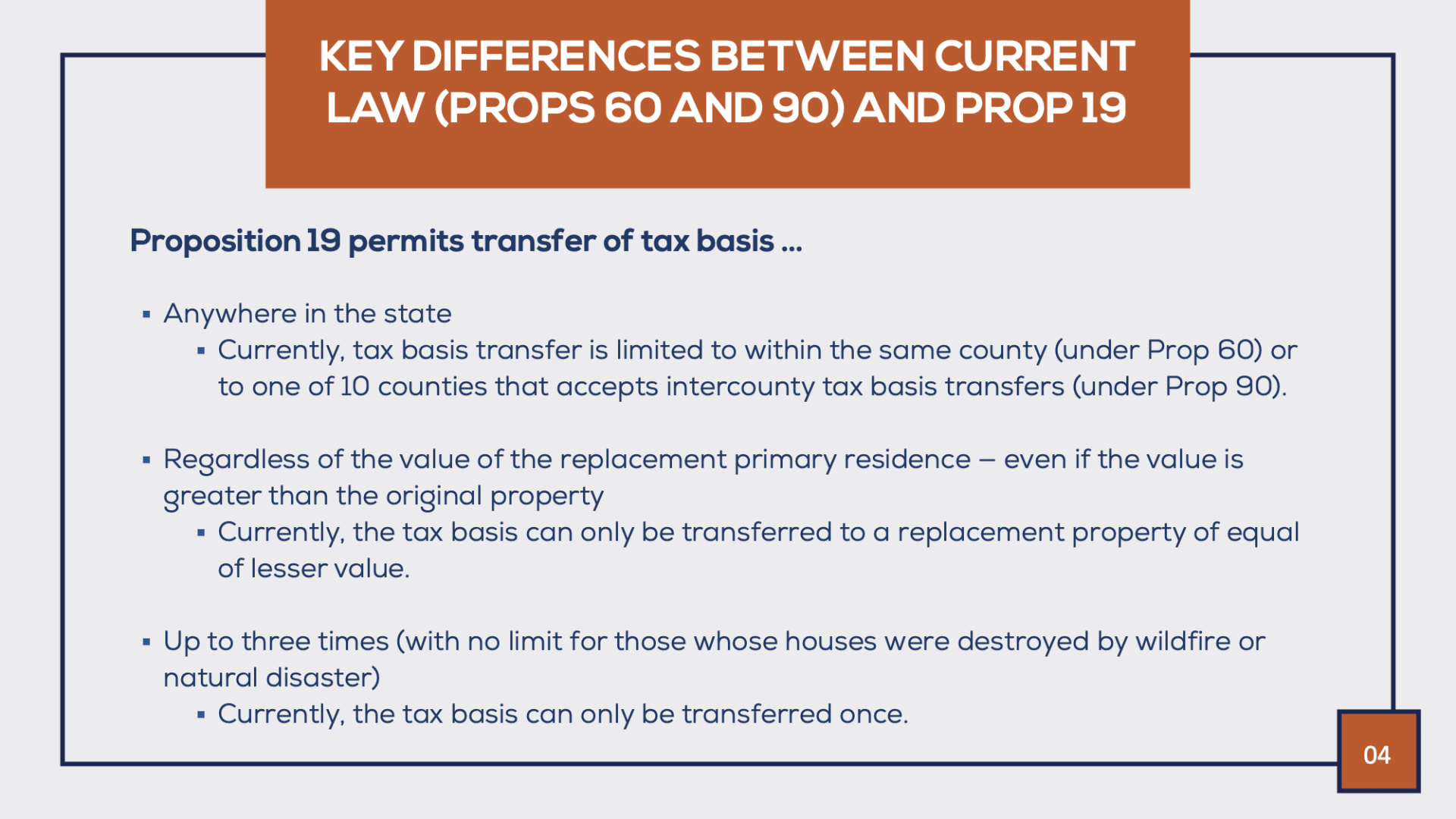 How Proposition 19 differs from Proposition 60 and 90
