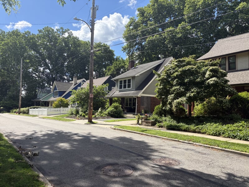 Historic residential street near Bellevue PA homes for sale