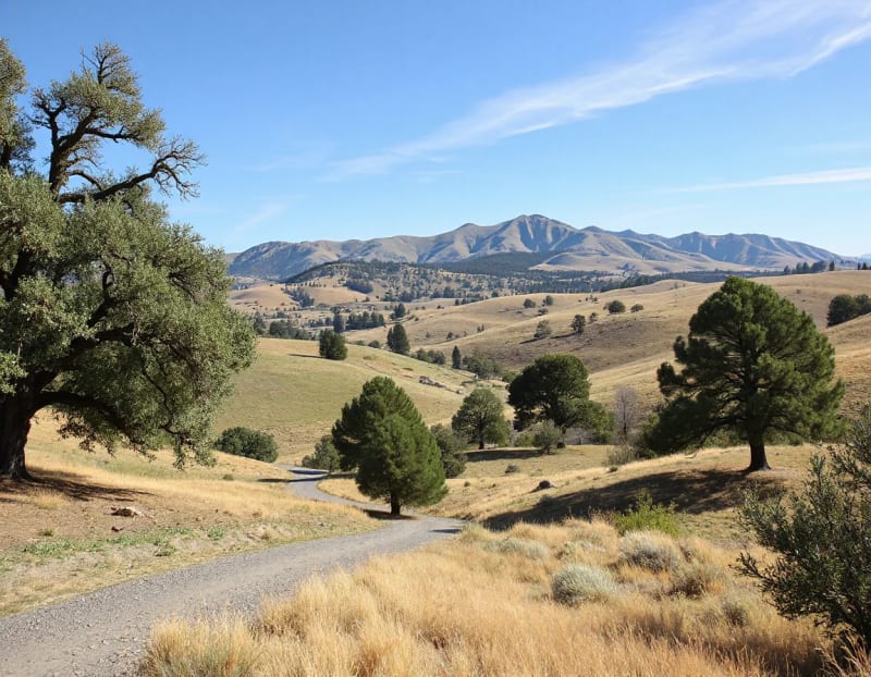 Foothill landscape in Cool, California