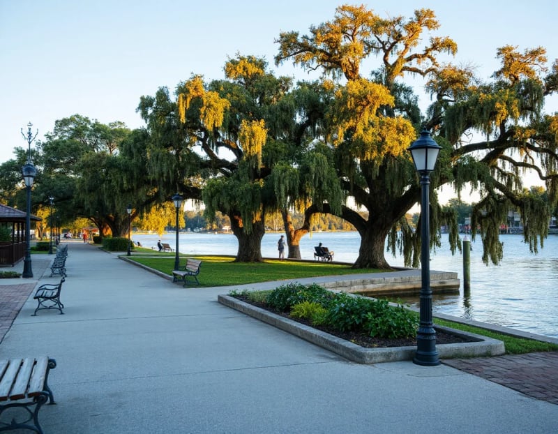 St. Johns River waterfront in Green Cove Springs