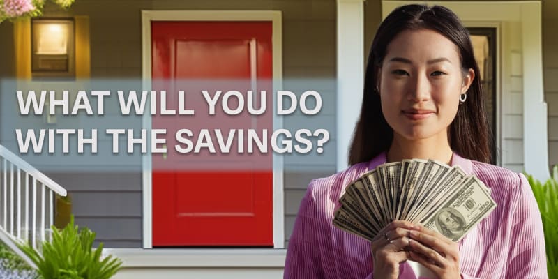 image of woman saving thousands of dollars on home buyer representation