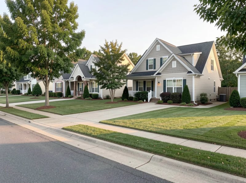 Neighborhood homes in Woodstock, Georgia